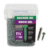 Backer-On Rock-On No. 9 X 1-1/4 in. Screws