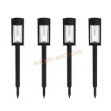 Clermont 15lm Black Solar Path Light (4-Pack)