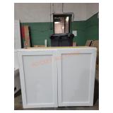 36"W x 13"D x 30"H White Cabinet
