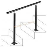 4 ft. Aluminum Handrail for 2-3 Steps, Black
