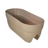Emsco Bloomers 24 x 12 Tan Resin Planter