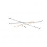 12 in. white stell shelf support bracket-2PK