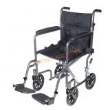 Lightweight Steel Transport Chair with Arms