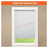 White Cordless Vinyl Mini Blinds 34W x72L