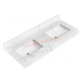48 in. Bath Vanity Top, Belly White