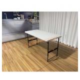 4 ft Almond/Bronze Dining Table   Seats 4