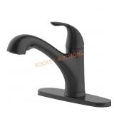 Market faucet in matte black