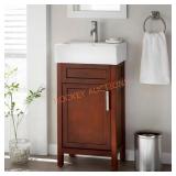 Arvesen 18 in. Sink Vanity w/ Ceramic Top