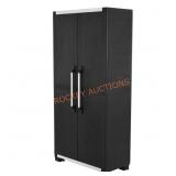 Premium One 35"W 5-Shelf Cabinet Black
