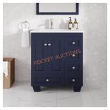 Eviva 30 in Blue Vanity with Quartz Top
