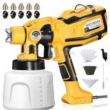 Cosyjazz 1200W HVLP Paint Sprayer 5 Nozzles