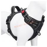 PHOEPET No-Pull Small Reflective Harness Black