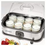 JoyMech Yogurt Maker, 8 Glass Jars, One-Touch