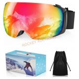 Coolpub Ski Goggles, Frameless OTG Flip-up