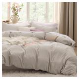 Bedsure Duvet Cover King 3-Pc Set, Zipper