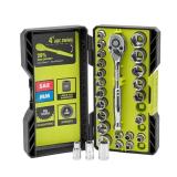26-Piece 1/4 in. Drive Ratchet and Socket Set
