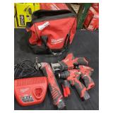 Milwaukee M12 4 Tool Combo Kit