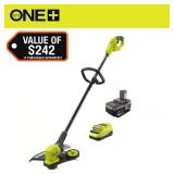 RYOBI ONE+ 18V 13' Cordless Trimmer + Battery