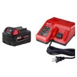 Milwaukee M18 RedLithium XC5.0 5Ah Kit 2pc