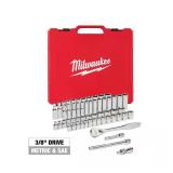 Milwaukee 3/8' Ratchet & Socket Set (56-Pc)