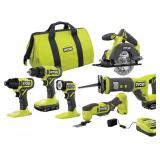 RYOBI ONE+ 18V 6-Tool Kit w/ 1.5/4.0Ah Batt