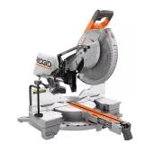 RIDGID 15A 12' Dual Bevel Miter Saw with LED