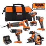 18V Cordless 5-Tool Combo Kit w/ 2 Batteries