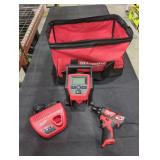 Milwaukee M12 Screwdriver, Inflator, Charger ONLY