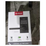 SmartCode Matte Black Door Lock with SmartKey