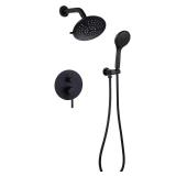 Single-Handle Matte Black Shower Faucet, Factory
