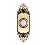 Wired LED Doorbell Button, Antique Brass