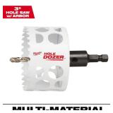 3 in. Hole Dozer Bi-Metal Hole Saw with Arbor