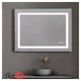 36x24 Frameless Vanity Mirror Front Light