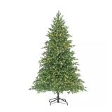 7.5 ft Pre-Lit LED Elegant Grand Fir Tree T29