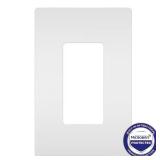Radiant 1-Gang Decorator Wall Plate, White