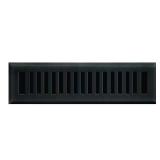 2 in. x 12 in. New York Floor Register Black