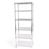 6-Tier Chrome Wire Shelving Unit (24x60x14)