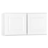 Hampton Satin White Wall Cabinet (30x15x12)
