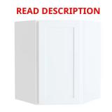 Courtland 24" Corner Cabinet - Polar White