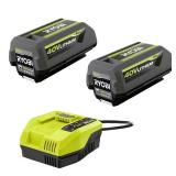 40V Lithium-Ion Battery Kit with Fast Charger