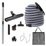 Deluxe 1-1/4 in. 40 ft Central Vacuum Kit