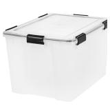 IRIS WeatherPro 74 Qt Clear Storage Tote