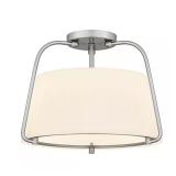 Corbin 15-in. 2-Light Brushed Nickel Mount