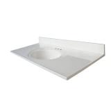 Glacier Bay 49W x 22D Marble Vanity Top