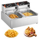 VEVOR Dual Tank 3000W Countertop Fryer