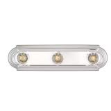 18 in. 3-Light Chrome Finish Vanity Light