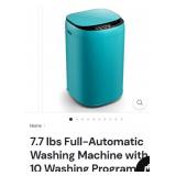 Costway 7.7lb Compact Washer & Spinner Combo, Blu