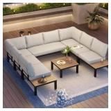 Metal Outdoor 8-Seater Conversation Set