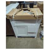 White Vanity w/ Top 30" x 18.5" x 35.5"