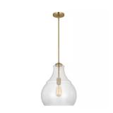 Zola 1-Light Satin Brass Pendant